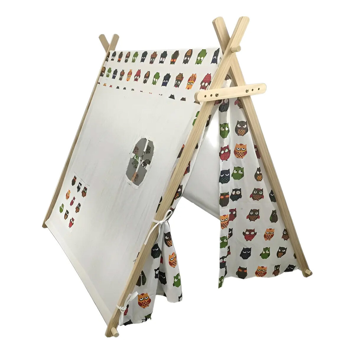 CARPA CASA INFANTIL TIENDA DE JUEGOS MADERA Y TELA 