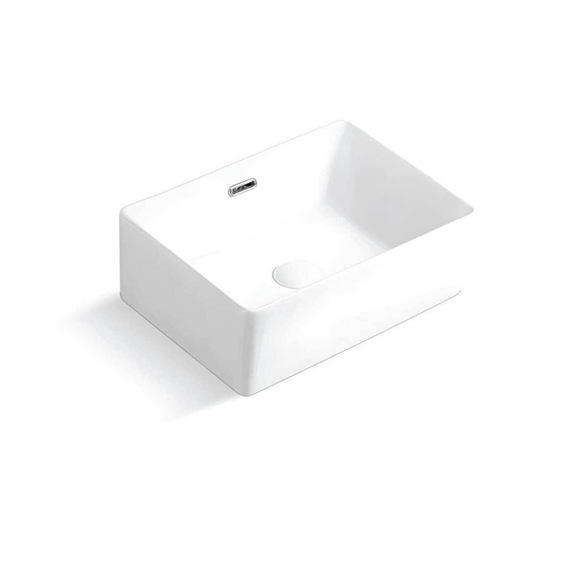 Lavatorio de Apoyo Rectangular Blanco Línea Zoe 
