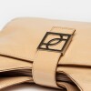 Bolso Signature en cuero charol Camel Niquel
