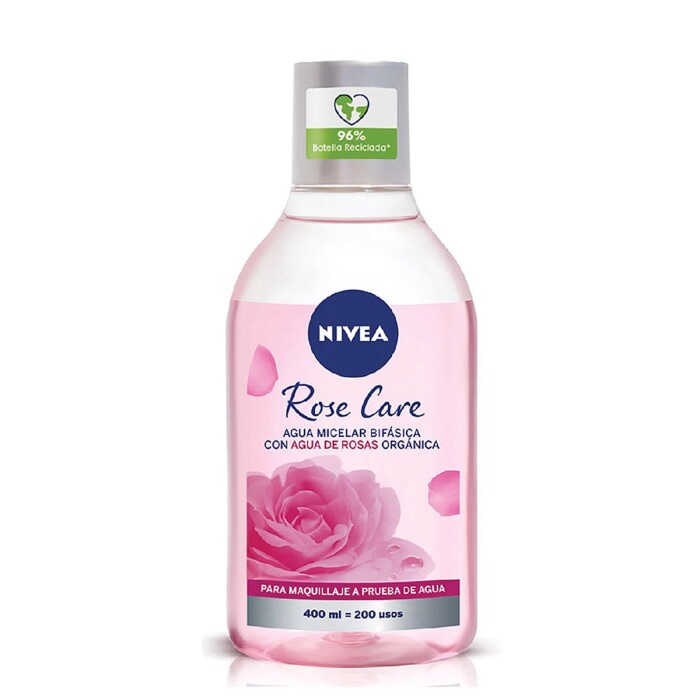 NIVEA ROSE FACIAL BI-PHASE AGUA MICELAR única