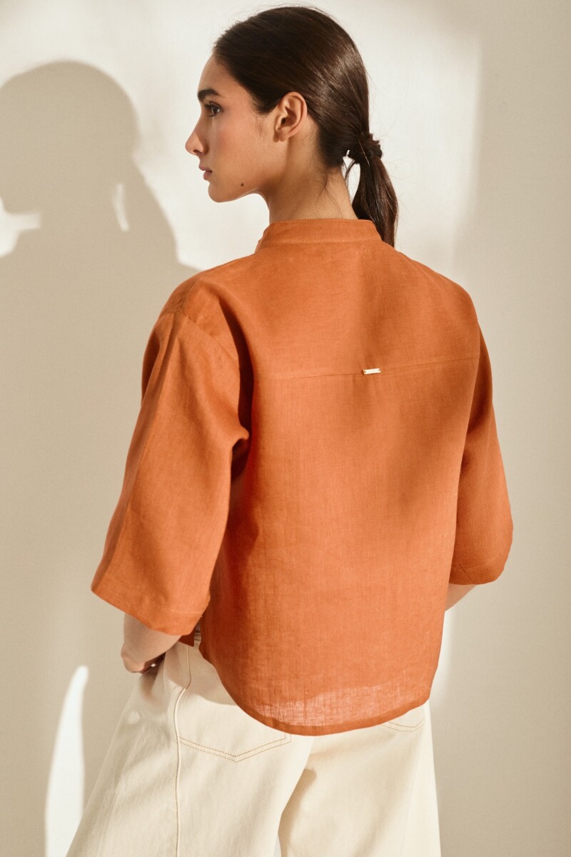 CAMISA ALA Terracota