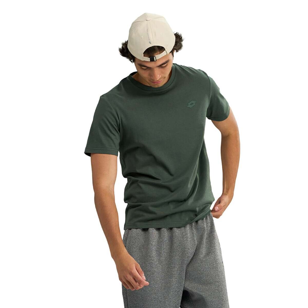Lotto Remera Manga Corta Aria De Hombre - Oliva 