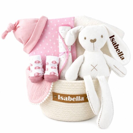 Cesta Nacimiento Cone-Cone Personalizada – Rosa Cesta Nacimiento Cone-Cone Personalizada – Rosa