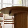 MESA DE COMEDOR VENTAGLIO MARRÓN - CIRCULAR