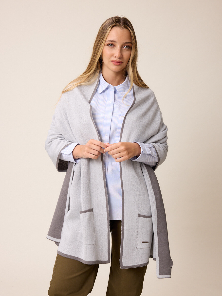 PONCHO AINAM POLANCO - Gris 