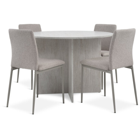 Mesa De Comedor Krondal Ø110 Travertino