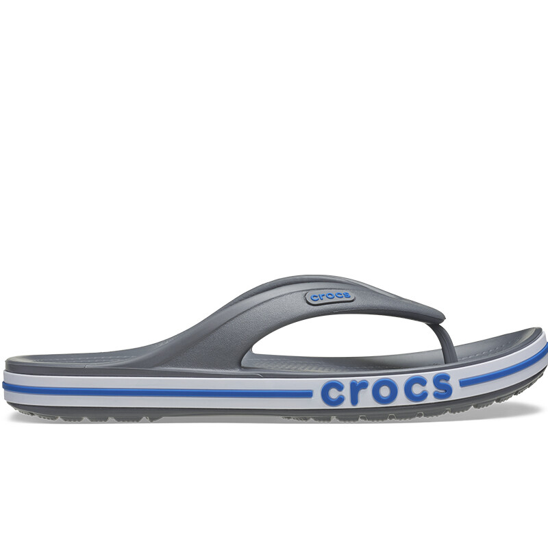 Ojotas Crocs Bayaband Flip Gris