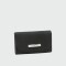 Longchamp -Billetera de cuero compacta, Roseau Negro
