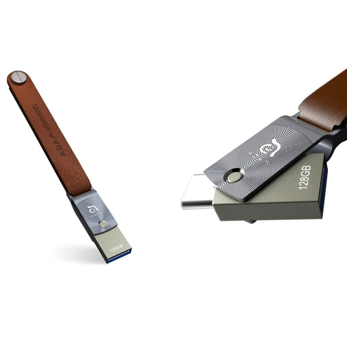 Adam Elements pendrive 128gb USB-C/USB-A Grey 
