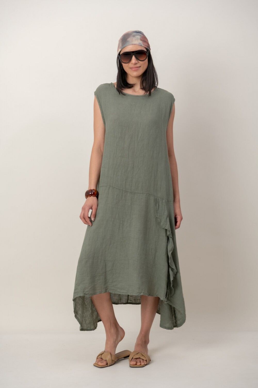 VESTIDO ADAMINA Verde Seco
