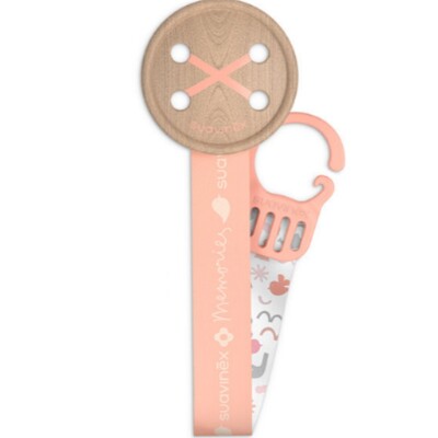 Clip Suavinex Boton Cinta Rosa Clip Suavinex Boton Cinta Rosa