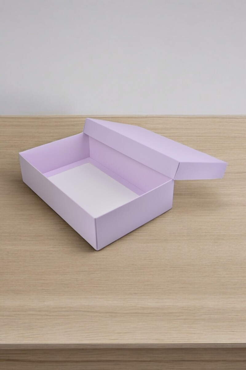 Caja Rectangular 16x23x6 cm - LILA 