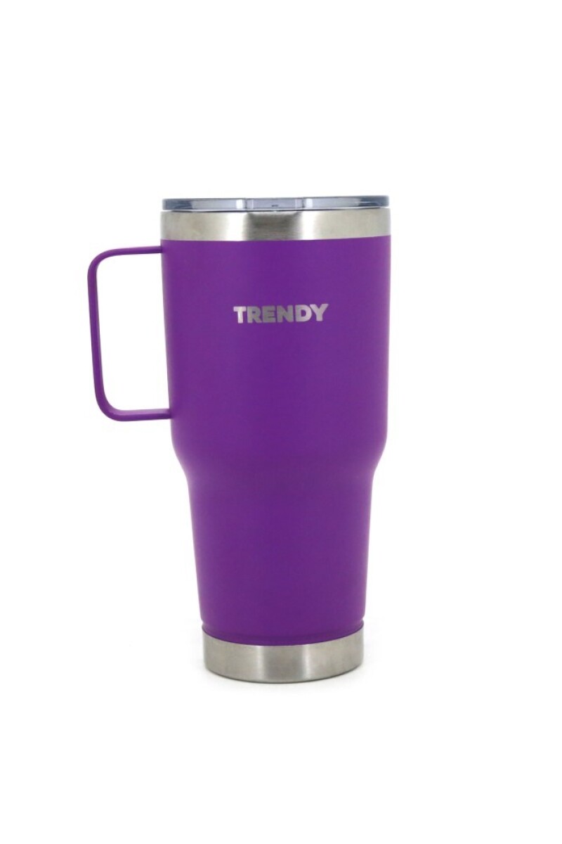 Vaso térmico doble capa de acero 900ML Violeta