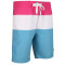 Bermuda Infantil Topper Basica Kids Fucsia - Blanco - Celeste