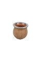 Mate ceramica forrado chico beige