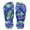 Sandalias Infantiles Havaianas Kids Athletic Blanco - Azul Naval