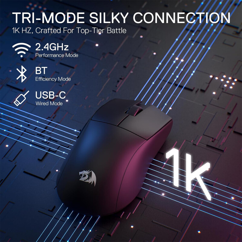 Mouse Gamer Redragon King Pro 4K M916 RGB Black Mouse Gamer Redragon King Pro 4K M916 RGB Black