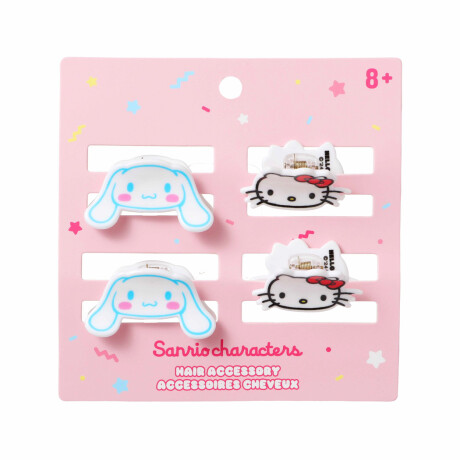 Mini pinza de cabello Sanrio 4 pcs diseño 2