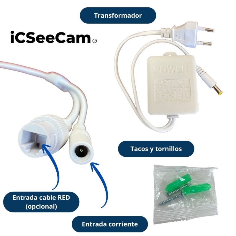 Cámara Seguridad Inalámbrica Exterior Wifi 3mp Icseecam Cámara Seguridad Inalámbrica Exterior Wifi 3mp Icseecam