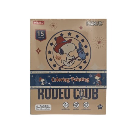 Set para colorear Snoopy cowboy Set para colorear Snoopy cowboy