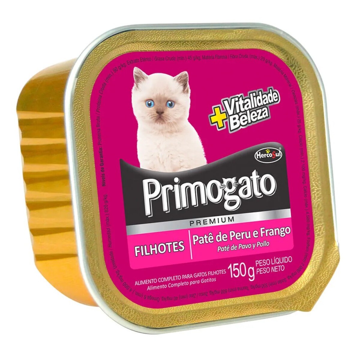 PRIMOGATO PATE JUNIOR DE PAVO Y POLLO X 150 GRS. 