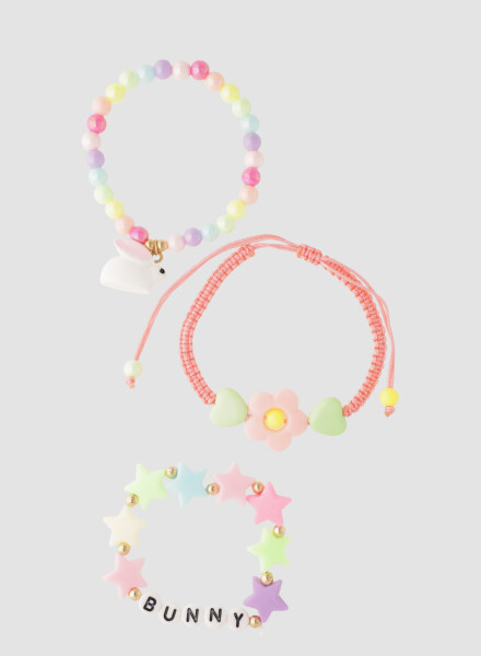 Set de pulseras infantiles bunny Variante unica