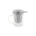 TAZA TETERA DE VIDRIO CON INFUSOR TRAMONTINA 350ML Sin color