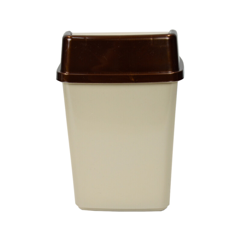 Tarro de residuos 2,5L con tapa vaivén BEIGE