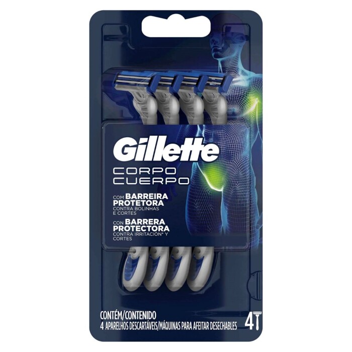 GILLETTE MAQUINA DESECHABLE CUERPO única