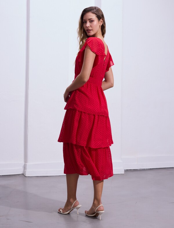 Vestido Capas ROJO