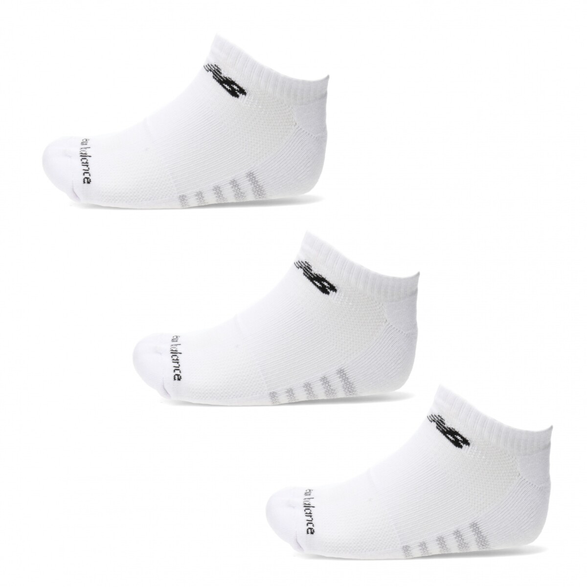 Medias de Hombre New Balance x3 Show New Balance - Blanco - Gris 