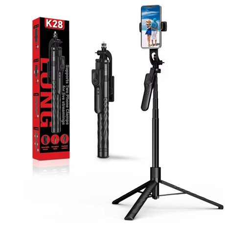 Palo Selfie Inalámbrico Bluetooth Trípode Extensible 1.73Mt Negro