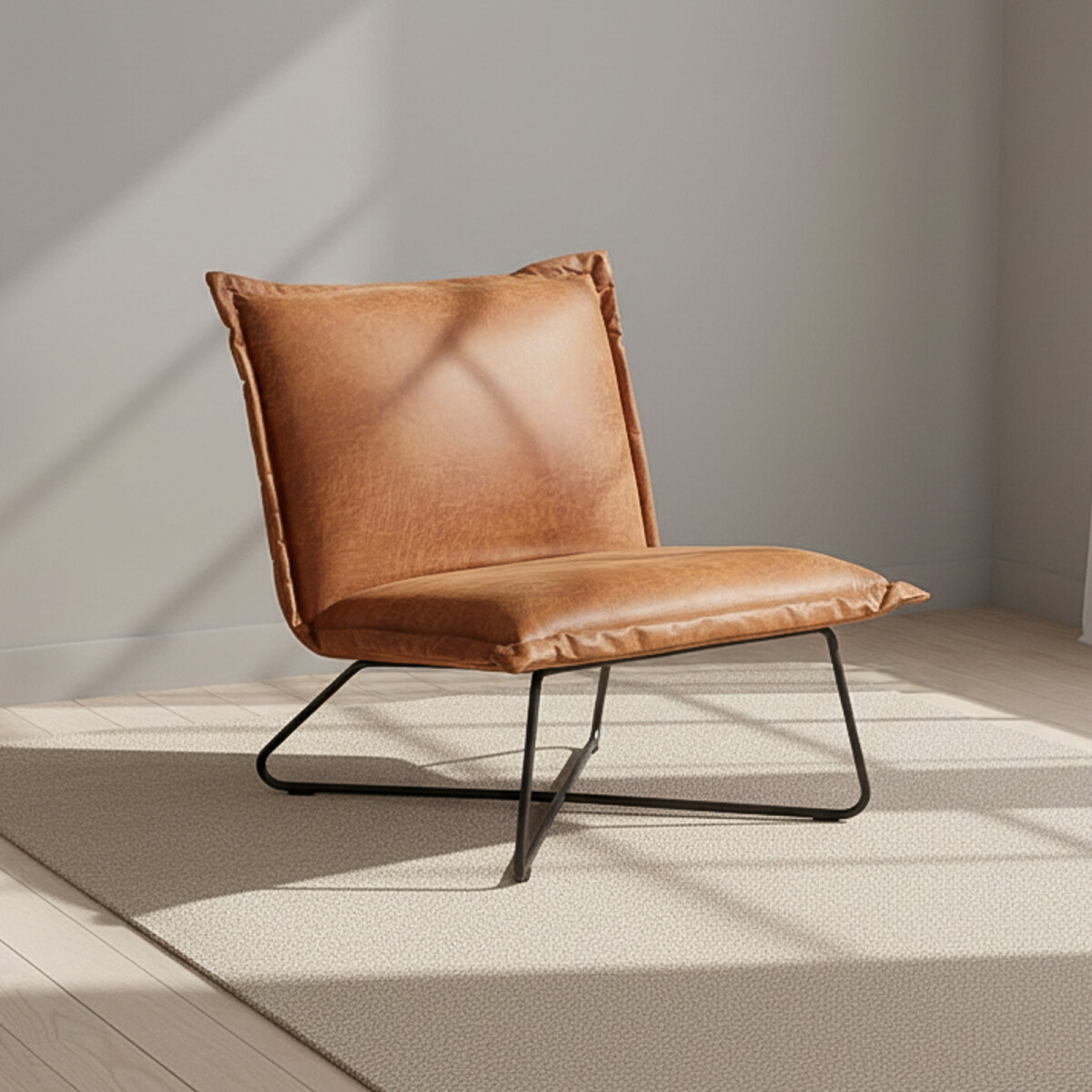 BUTACA EN PU - PU MARRON ARUBA CAMEL 