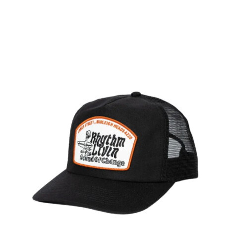 Gorro Rhythm Pathway Trucker Cap Negro Estampado