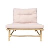 SILLA BAMBU C/ALMOHADON BEIGE 78X76X76CM Unica