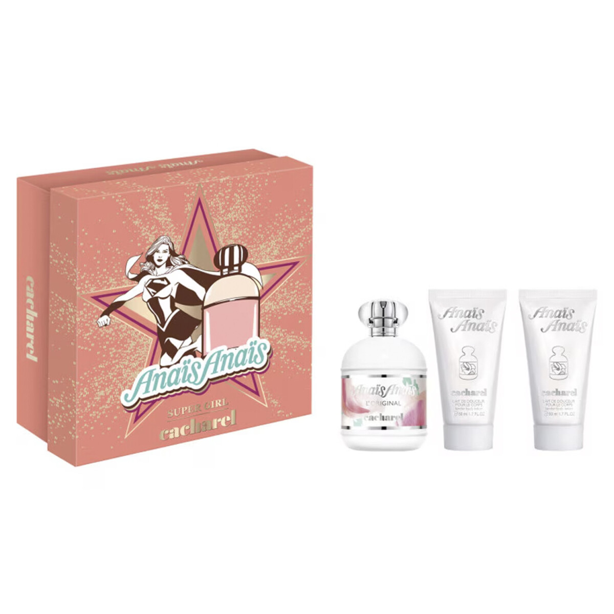 Set Perfume Cacharel Anais Anais 100ml + 2 Lociones Corporales 