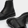Borcego Paul En Cuero Graneado Negro