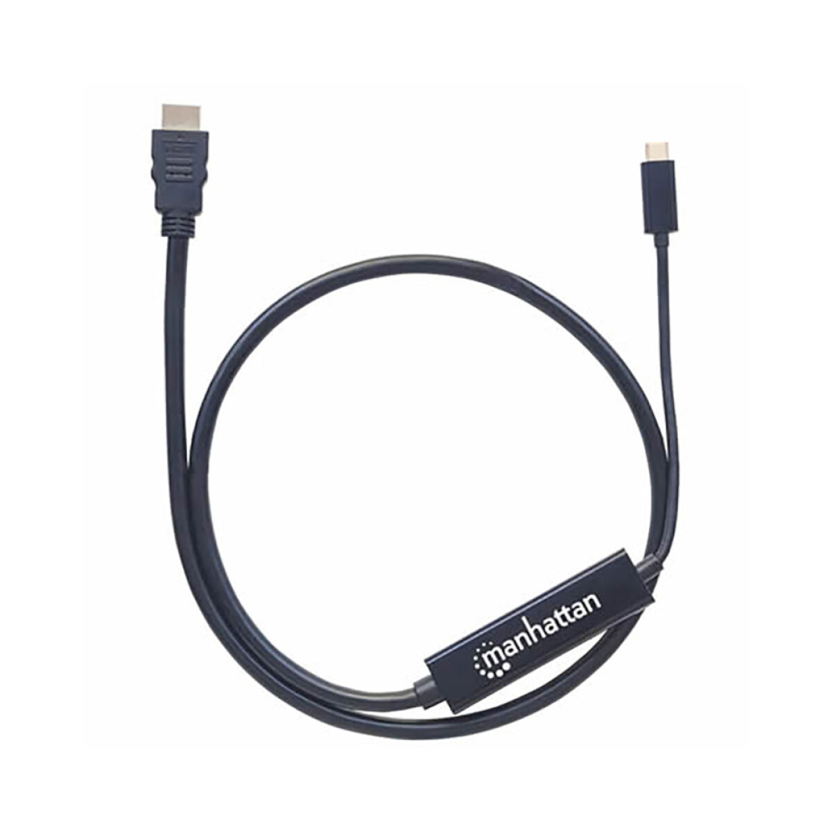 Manhattan cable USB-C a HDMI 2M Black 