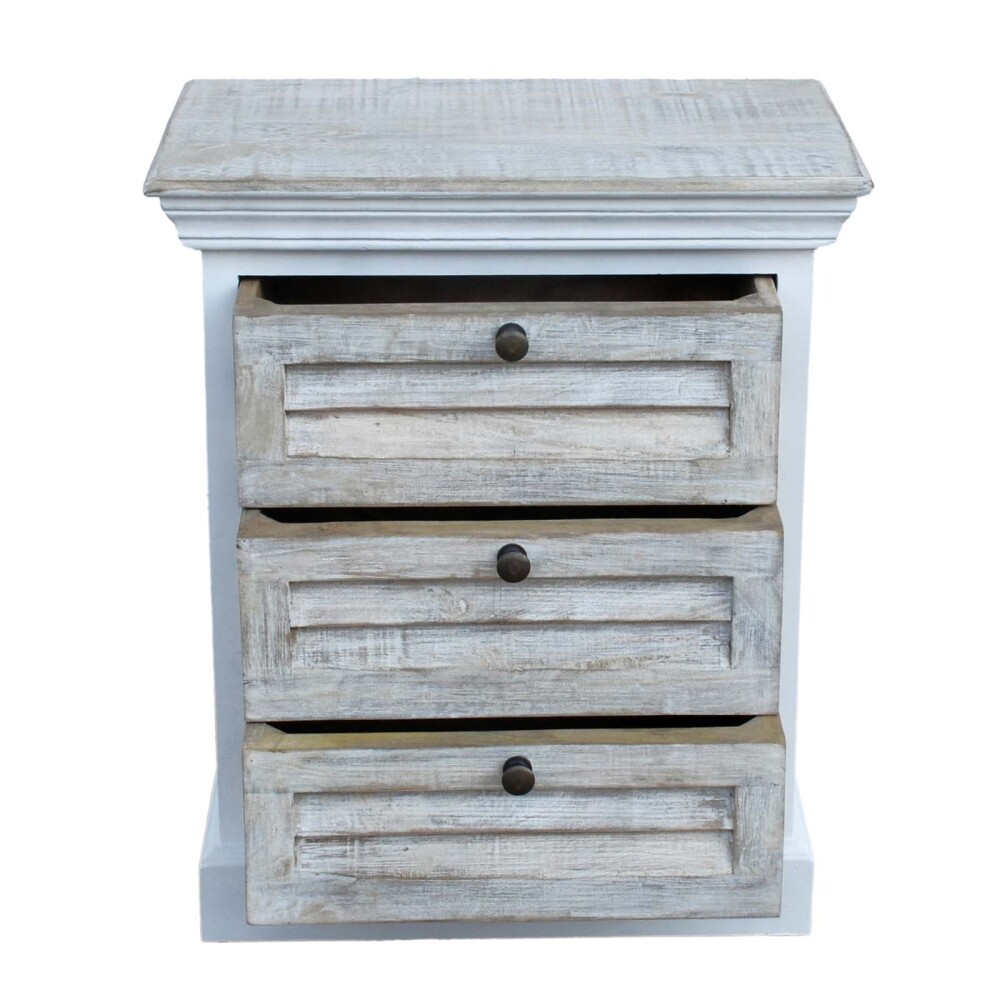 MESA DE LUZ 3C MADERA BLANCO EZIO