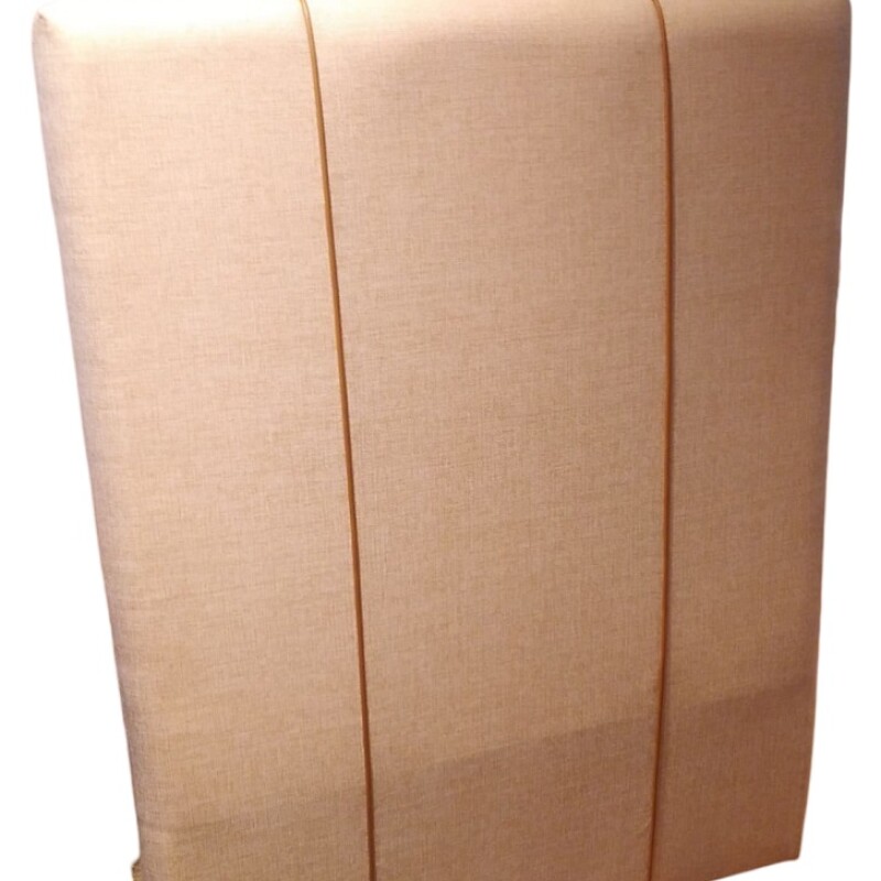RESPALDO 1 PLAZA (0.90 MTS) - LISO TAPIZADO BEIGE C/LISTON CAMEL RESPALDO 1 PLAZA (0.90 MTS) - LISO TAPIZADO BEIGE C/LISTON CAMEL