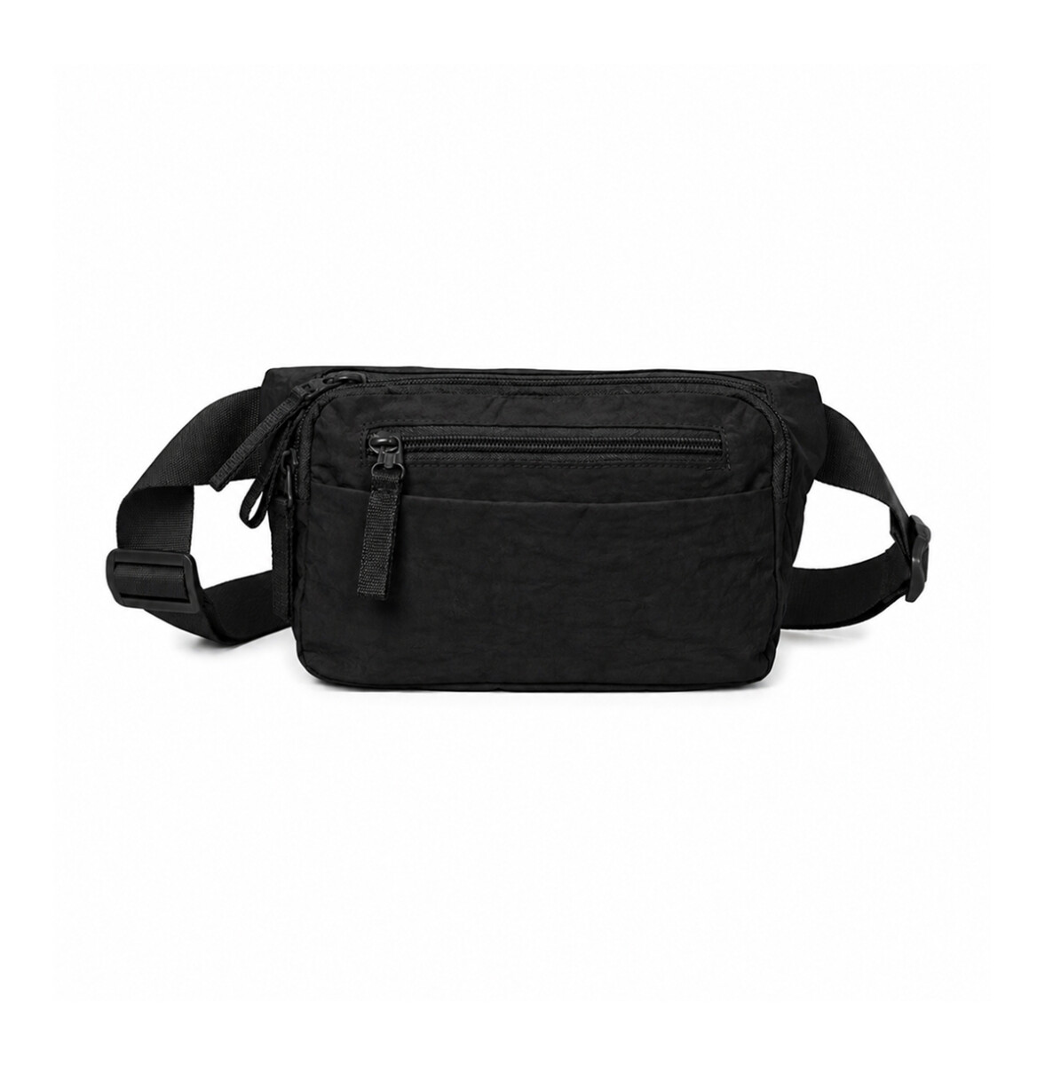 Riñonera ajustable con bolsillos - Negro 