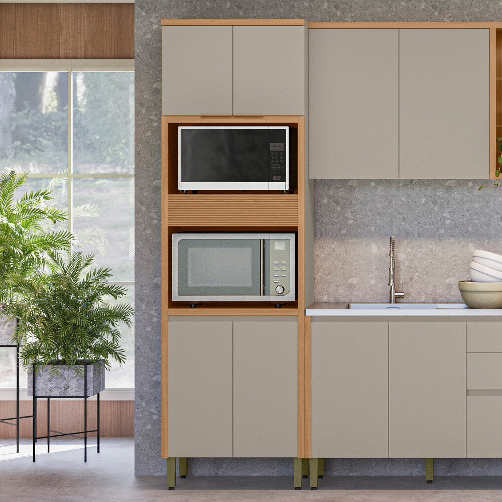 MUEBLE TORRE PARA HORNO Y MICROONDAS MODELO ALLURE Mueble Torre Para Horno Y Microondas Modelo Allure