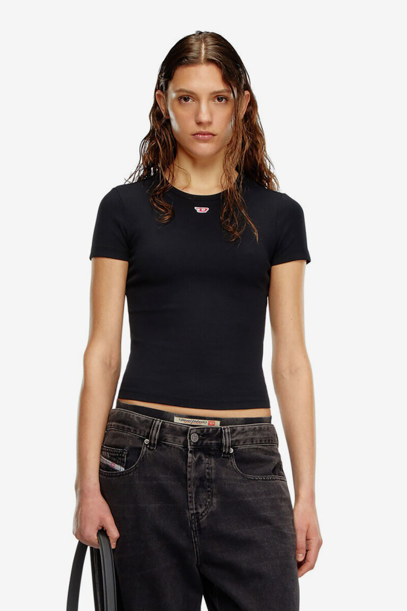 T-ELE-LONG-D CAMISETA Negro