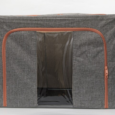 CUBO DE ALMACENAMIENTO CON VENTANA TRANSPARENTE (GRIS/100L) CUBO DE ALMACENAMIENTO CON VENTANA TRANSPARENTE (GRIS/100L)
