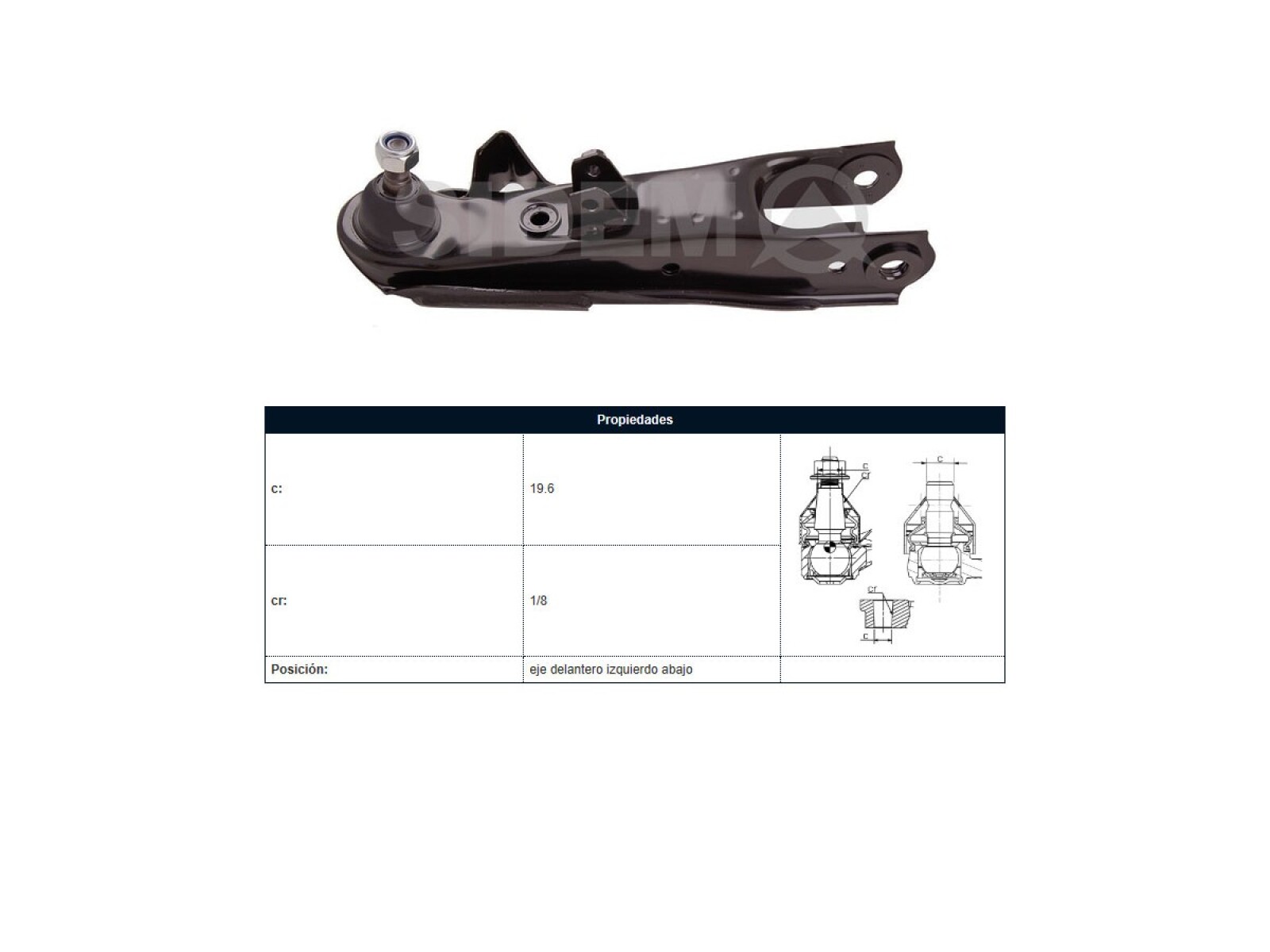 Parilla De Suspension Delantera Nissan D22 96-25 Izq 