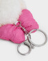 Llavero Peluche Llavero Y Charm De Osito Con Moño - Blanco Crema