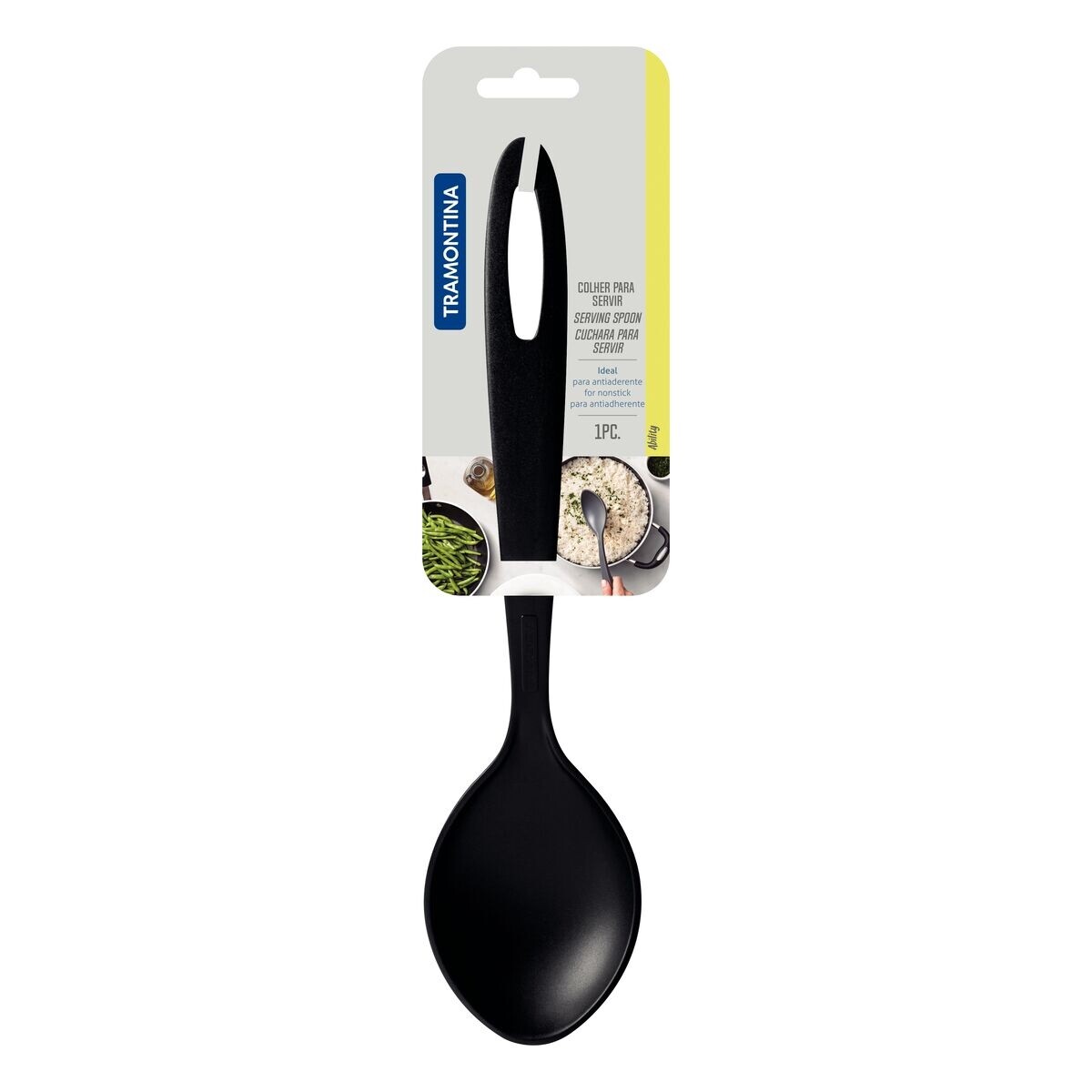 Cuchara para Servir Caldo Tramontina Ability – Negra 