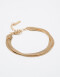 Pulseras Flexibles Metal Pulsera Con Triple Cadena - Dorado
