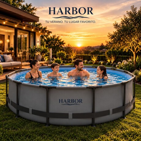 Piscina Estructural HARBOR Essential 4.678 L – Con Bomba y Cobertor Piscina Estructural HARBOR Essential 4.678 L – Con Bomba y Cobertor