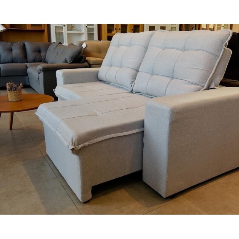 Sofa 3 Cuerpos Magnum Retractil Reclinable Gris Clar Sofa 3 Cuerpos Magnum Retractil Reclinable Gris Clar